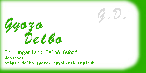 gyozo delbo business card